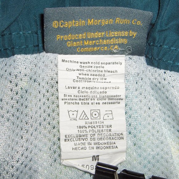 Captain Morgan Swim Trunks, Board Shorts M, Measure 37-39"W - Picture 3 of 5